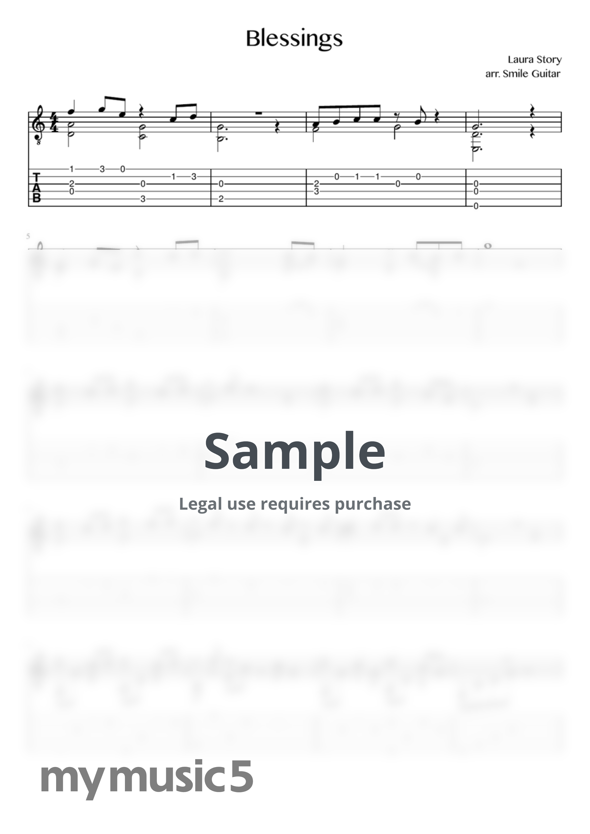 Laura Story - Blessings by Smile Guitar