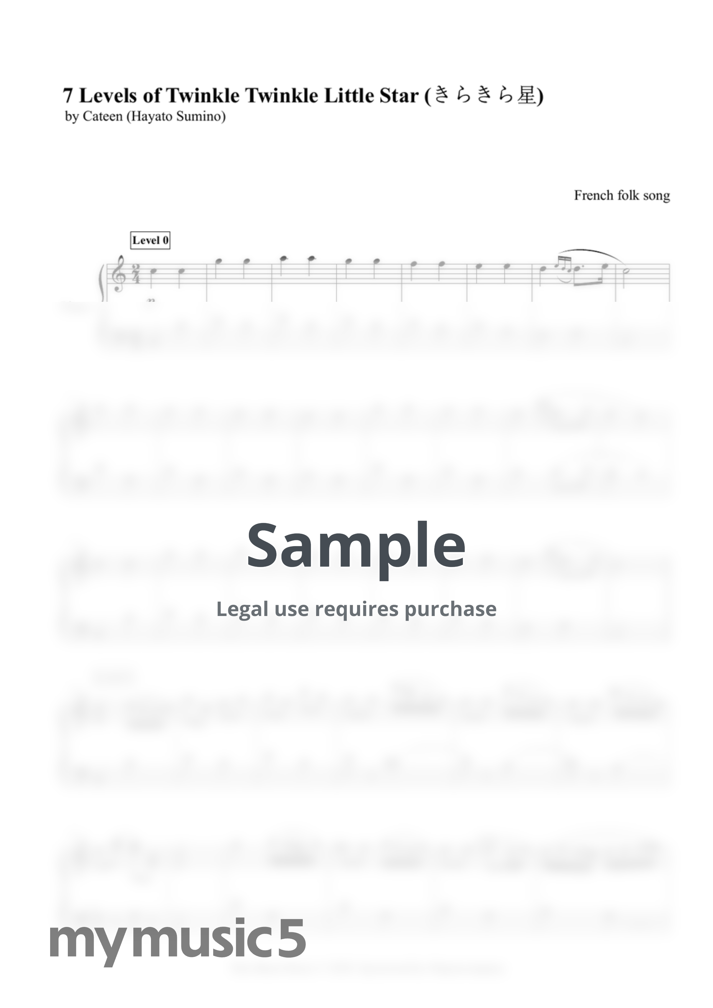7 levels of Twinkle Twinkle Little Star