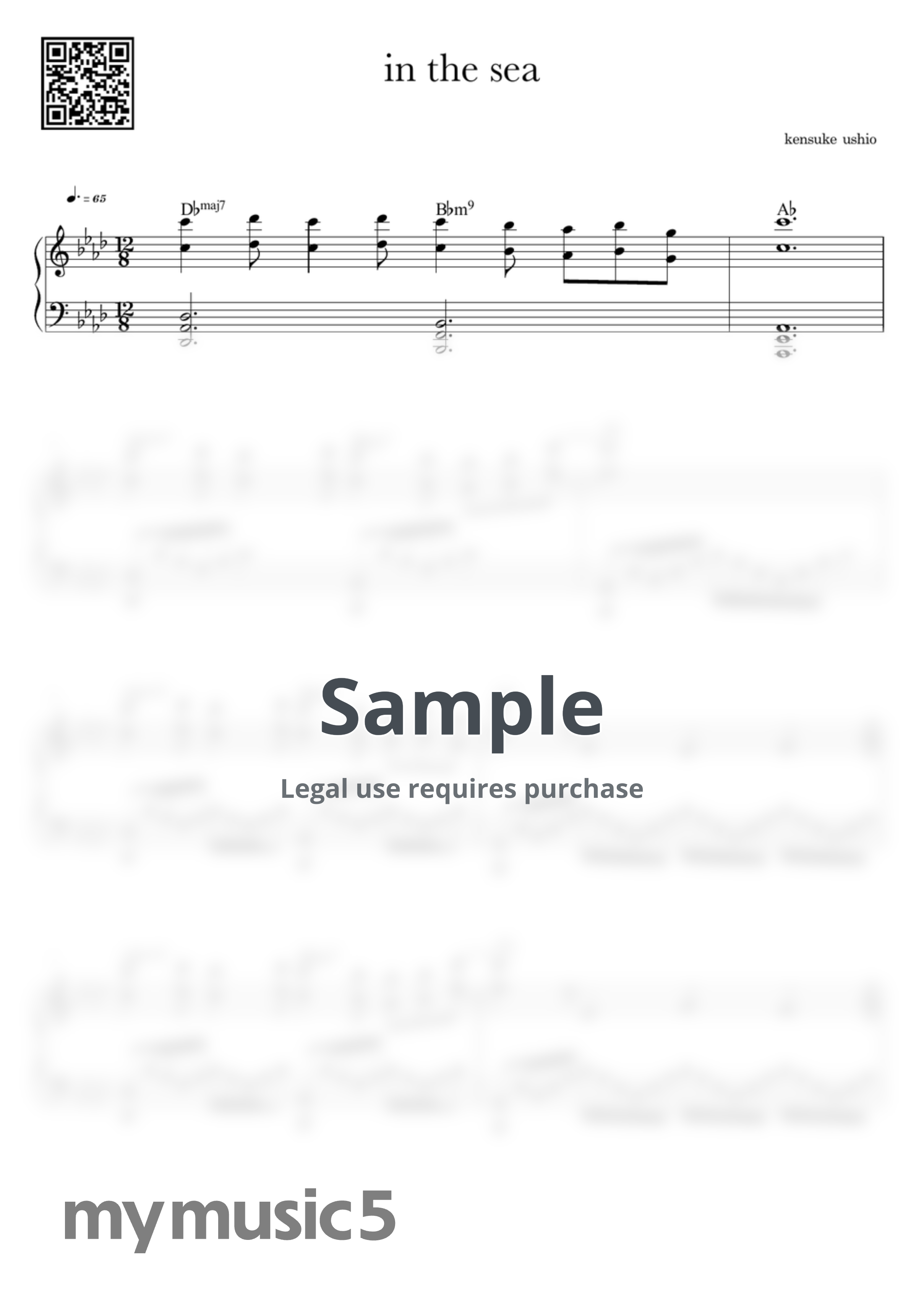 [Chainsaw man : reze] kensuke ushio - in the sea by Peach Piano