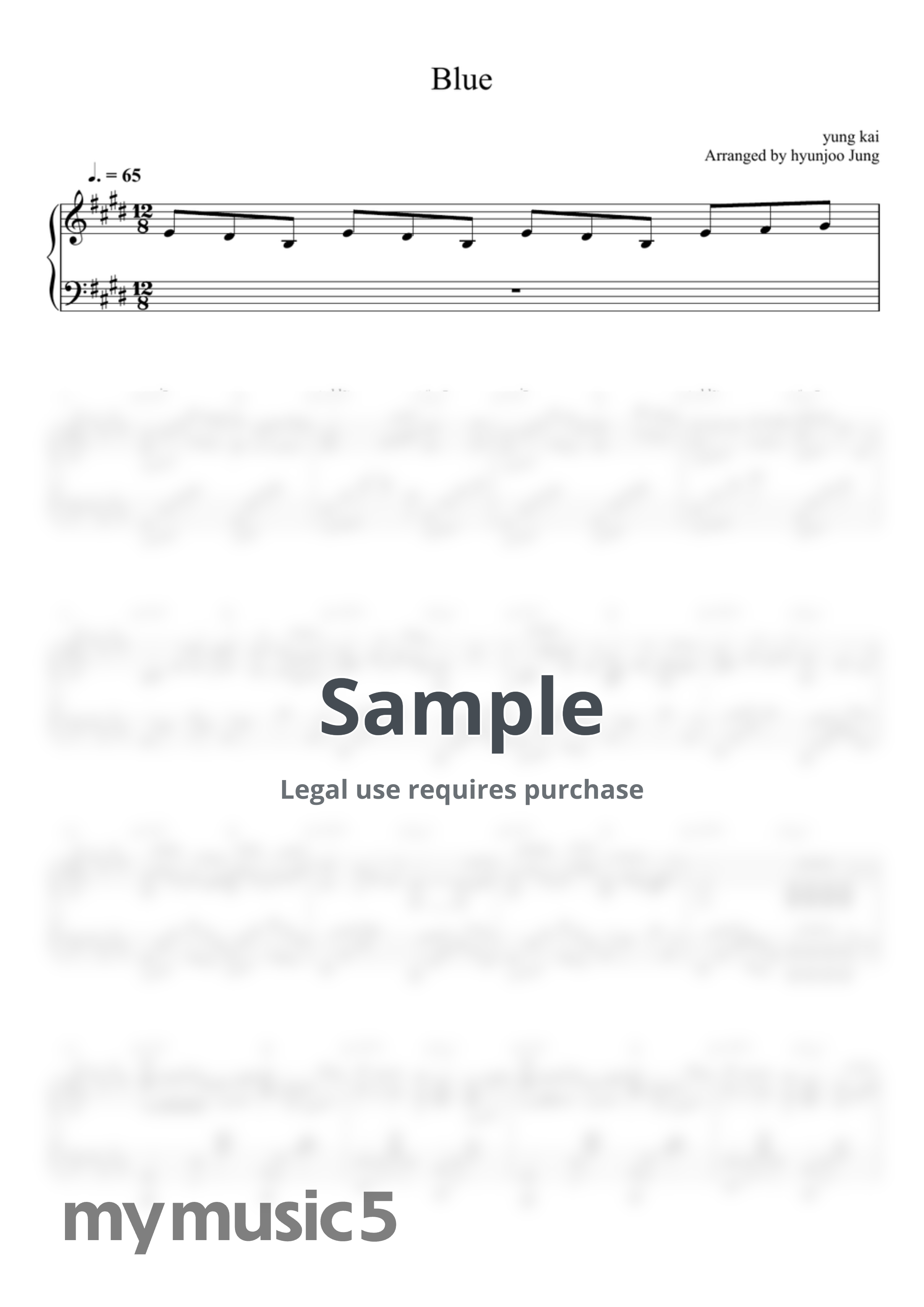 yung kai - Blue (Piano solo) by Hyunjoo Jung
