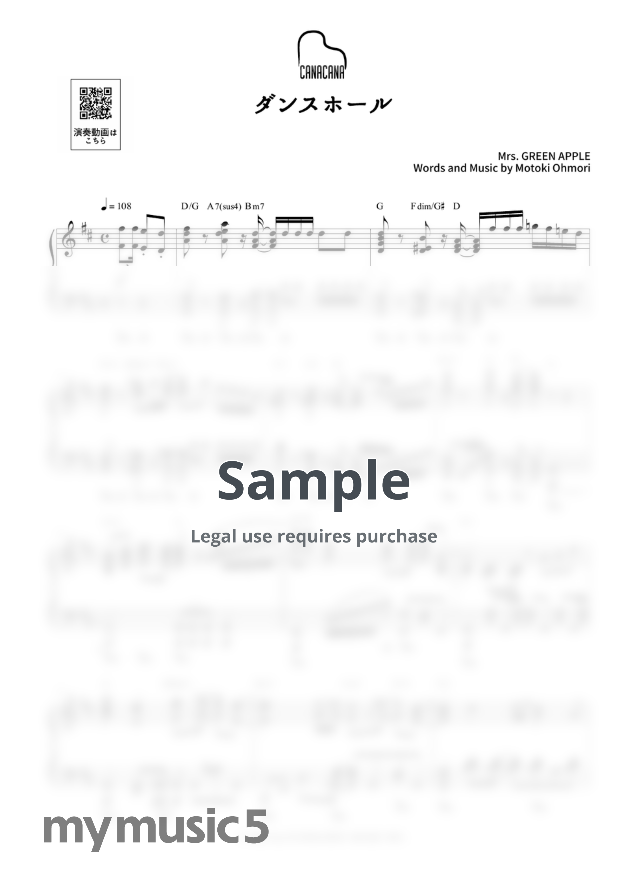 Mrs. GREEN APPLE - Dance Hall by CANACANA family