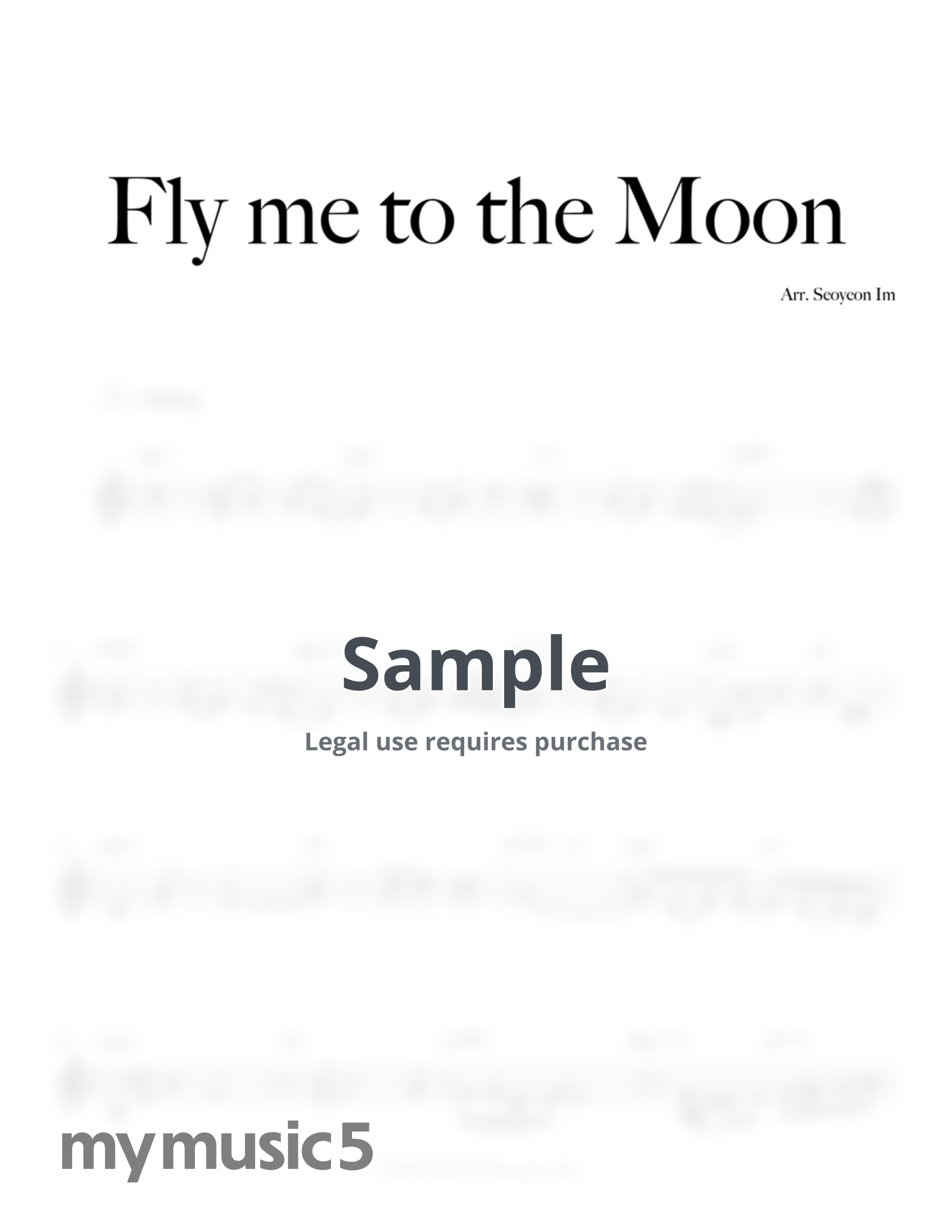 Bart Howard - Fly me to the moon (Jazz Violin ver.) by Seoyeon Im