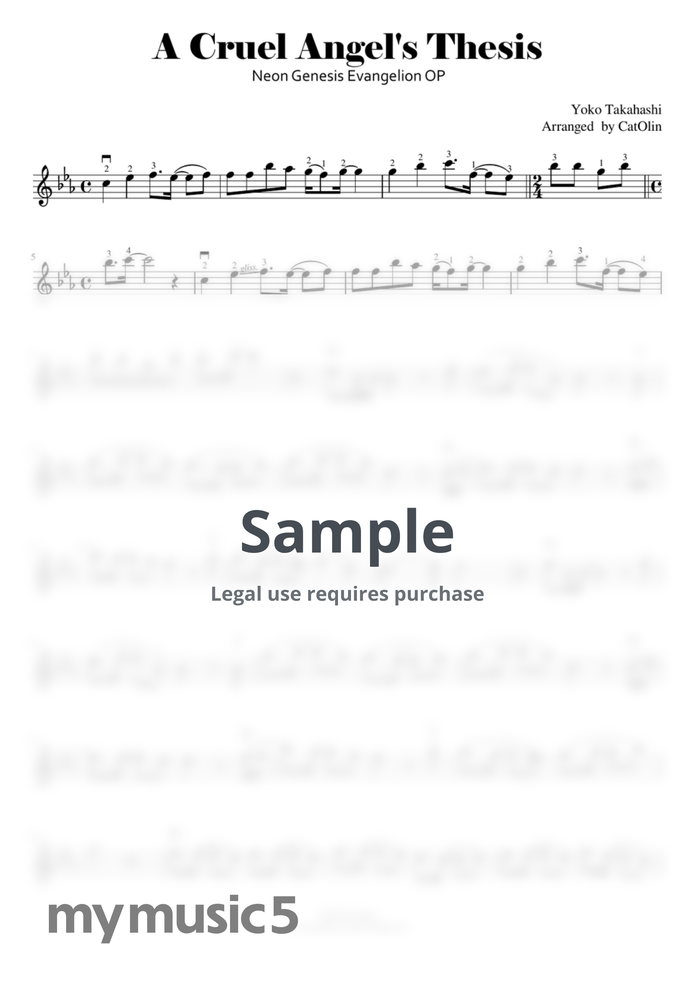 타카하시 요코 - 잔혹한 천사의 테제 (신세기 에반게리온) by 캣올린CatOlin