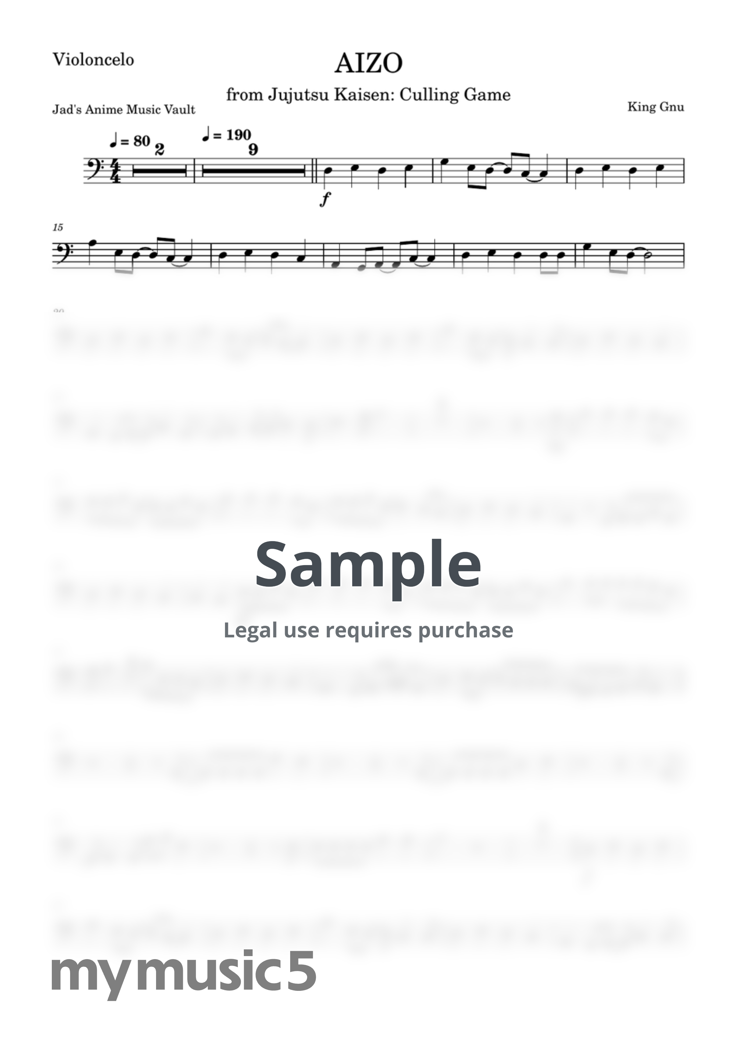 King Gnu - AIZO (from Jujutsu Kaisen: The Culling Game) by Jad's Anime Music Vault