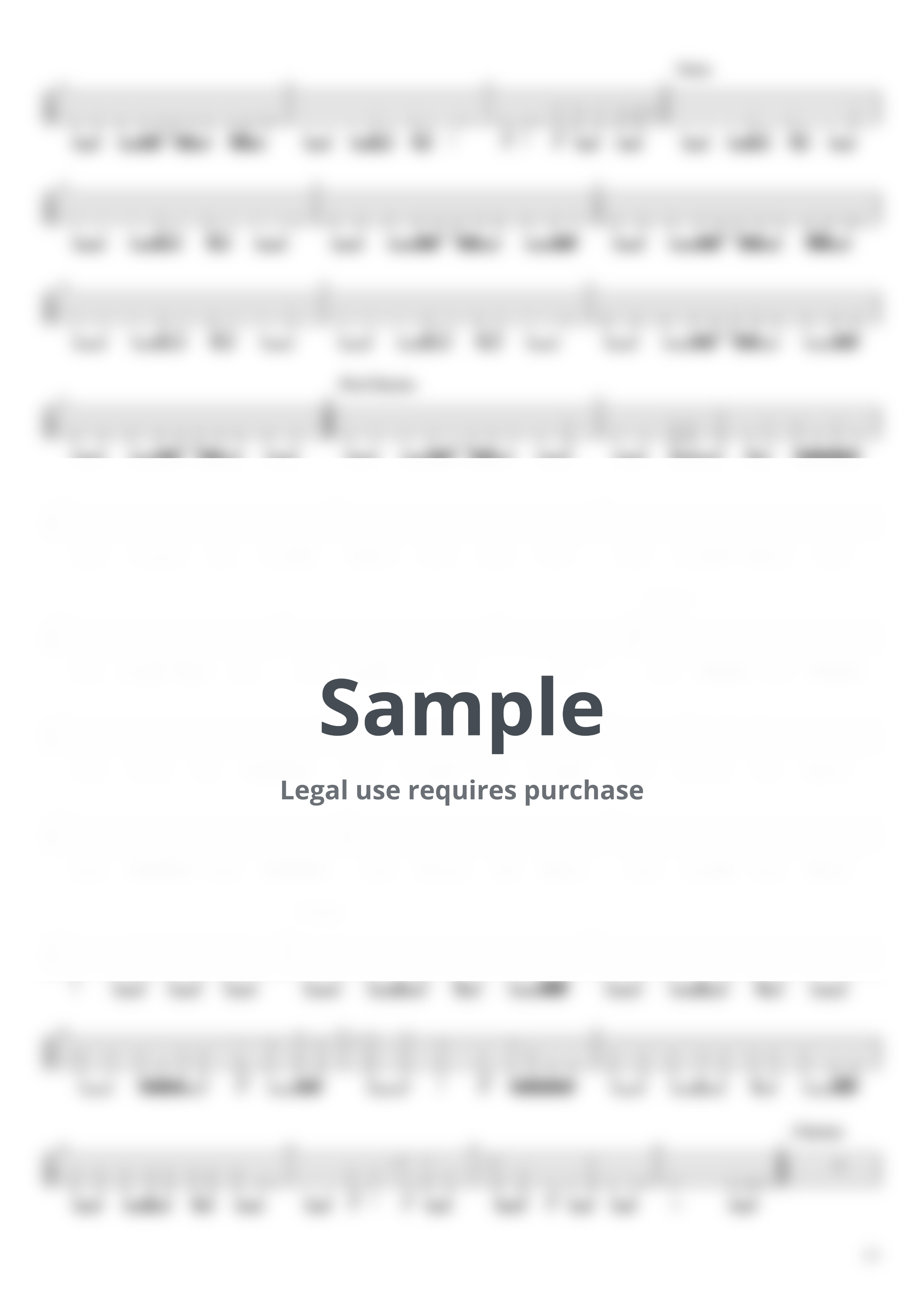 YUI - CHE.R.RY (Bass TAB) by Muya