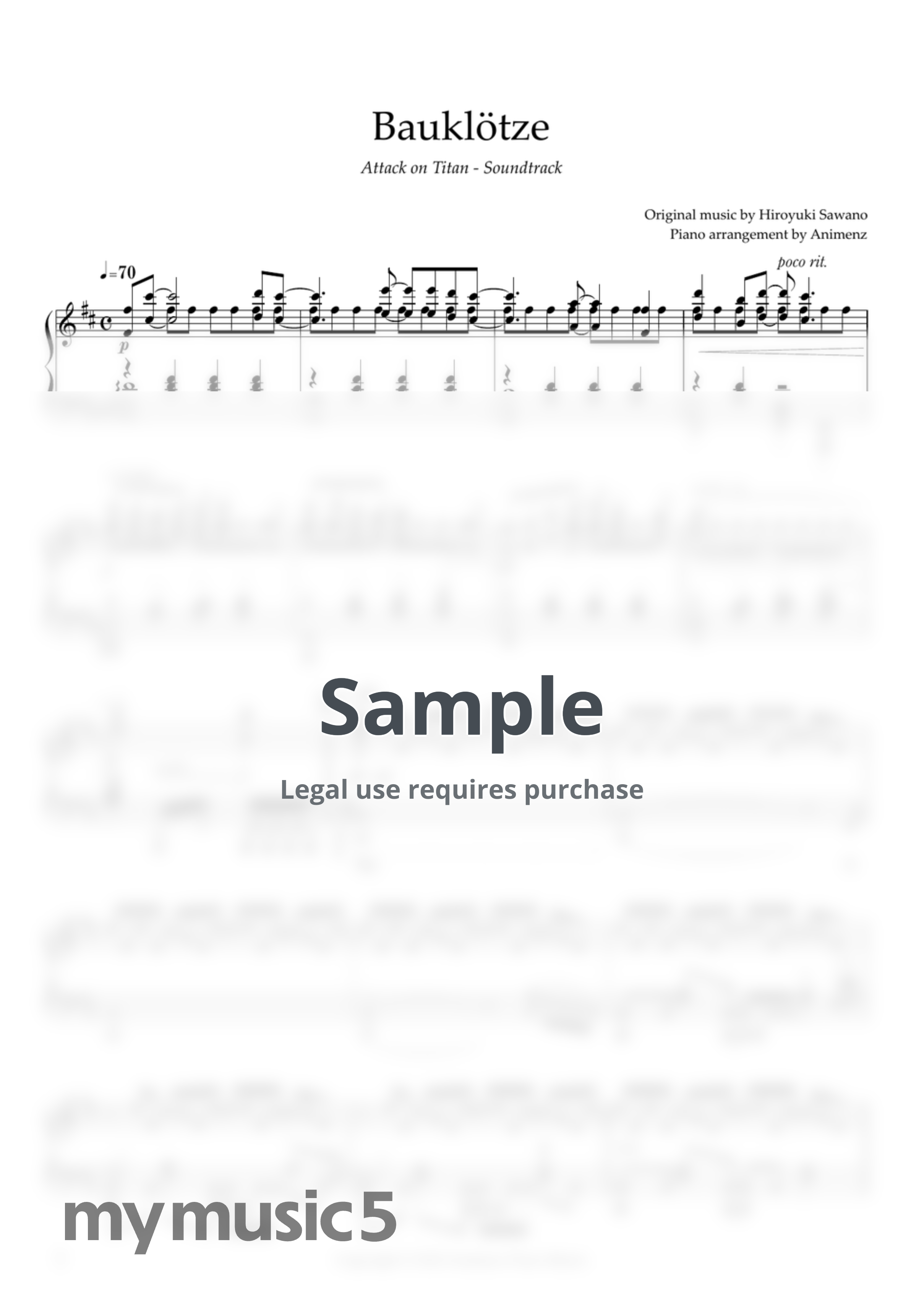 Hiroyuki Sawano - Bauklötze (Hange's Final Theme) - Attack on Titan OST by Animenz