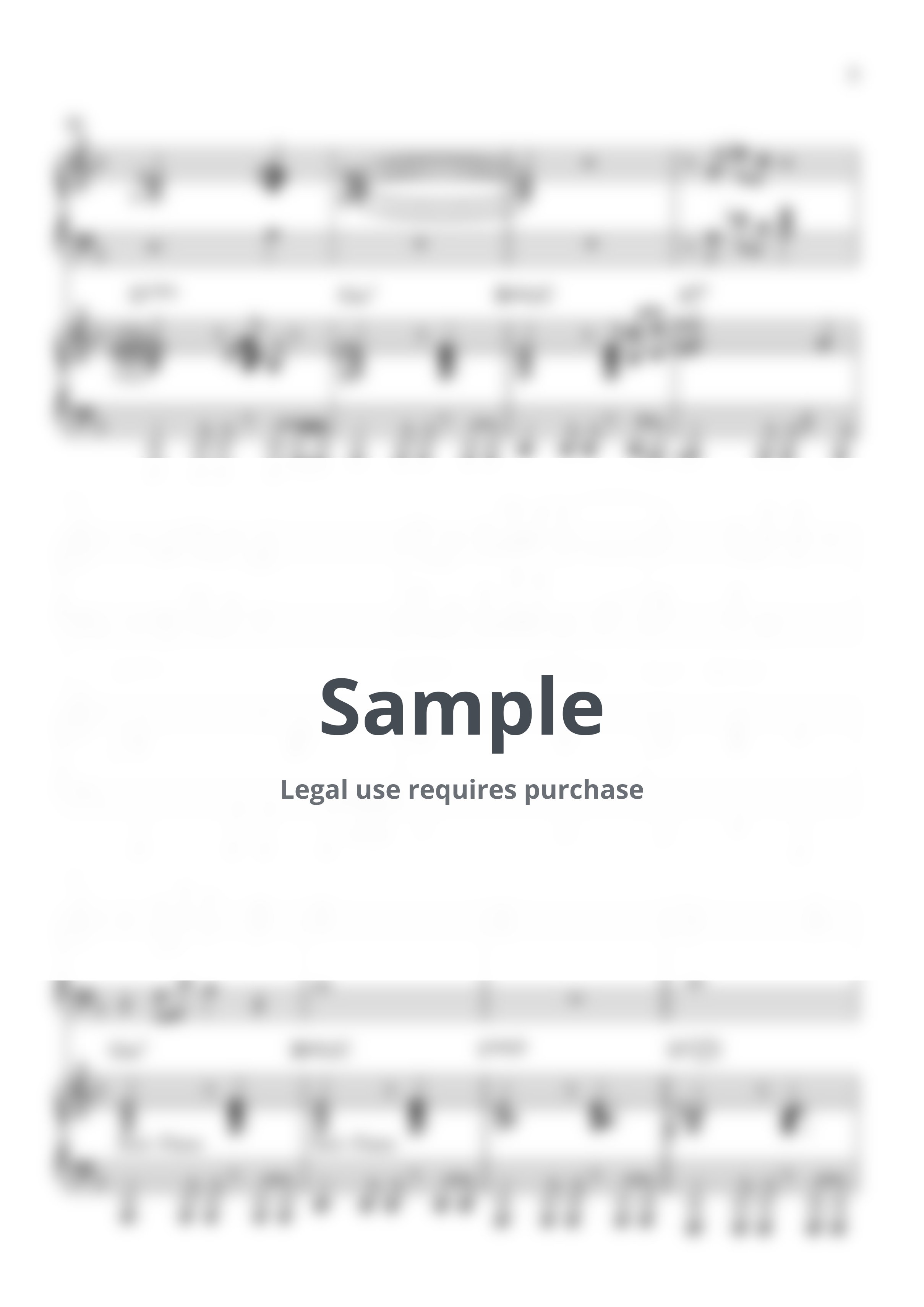 마이클잭슨 - Love Never Felt So Good (Main Synth + Sub Synth) (Band Keyboard Sheetmusic) by BlindPiano