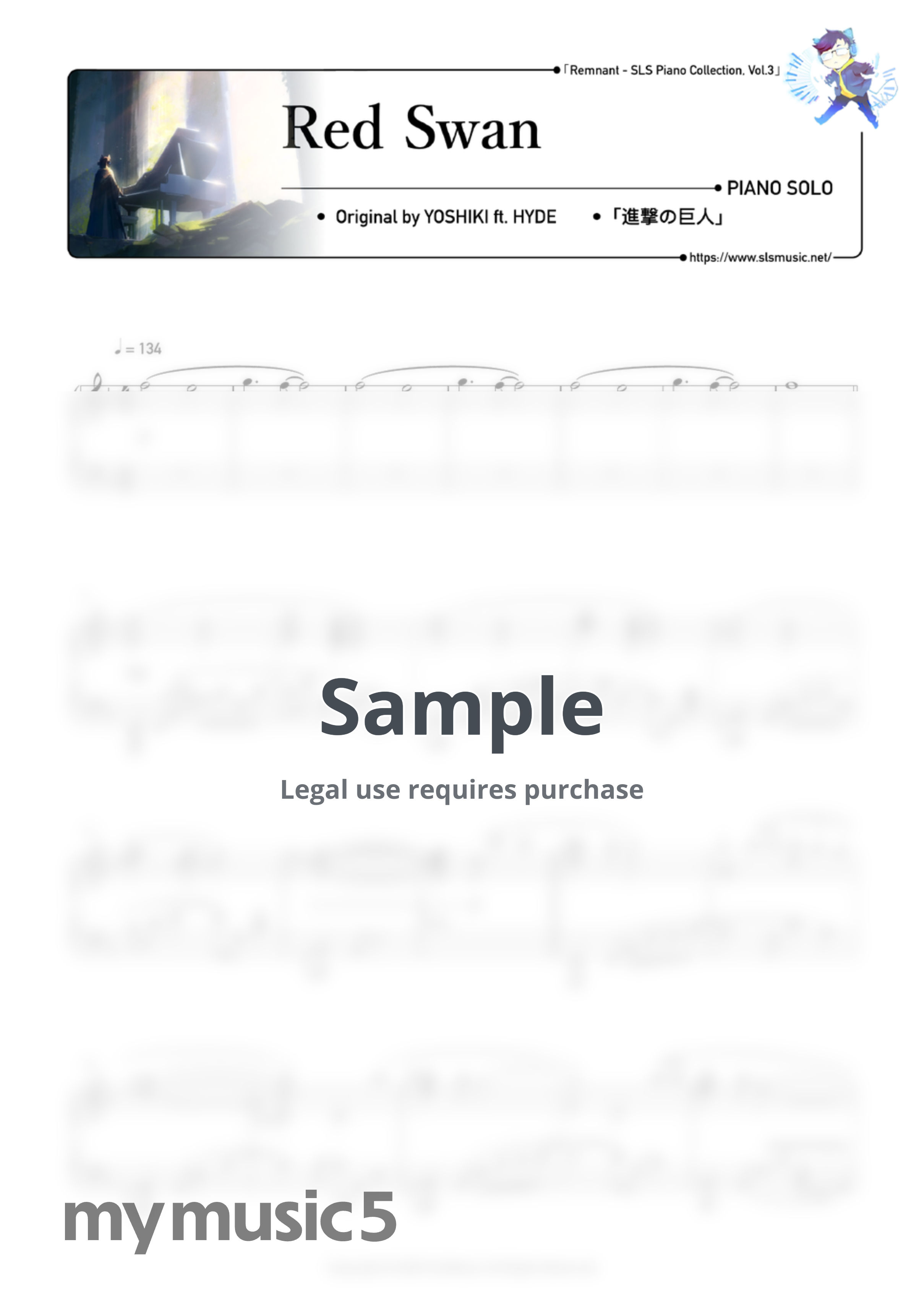 YOSHIKI - Red Swan (Attack on Titan) by SLSMusic