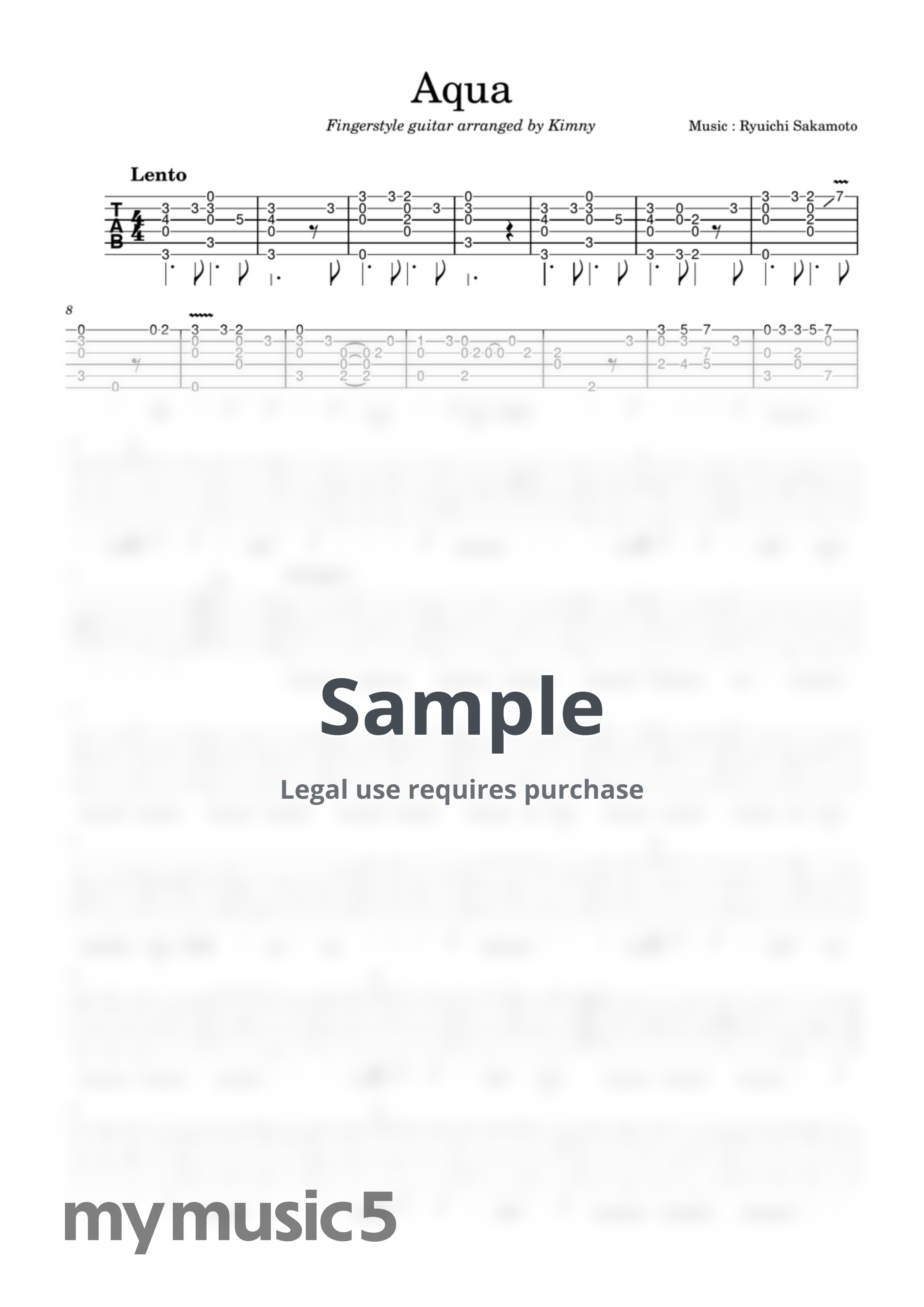 坂本龍一 - Aqua by Kimny