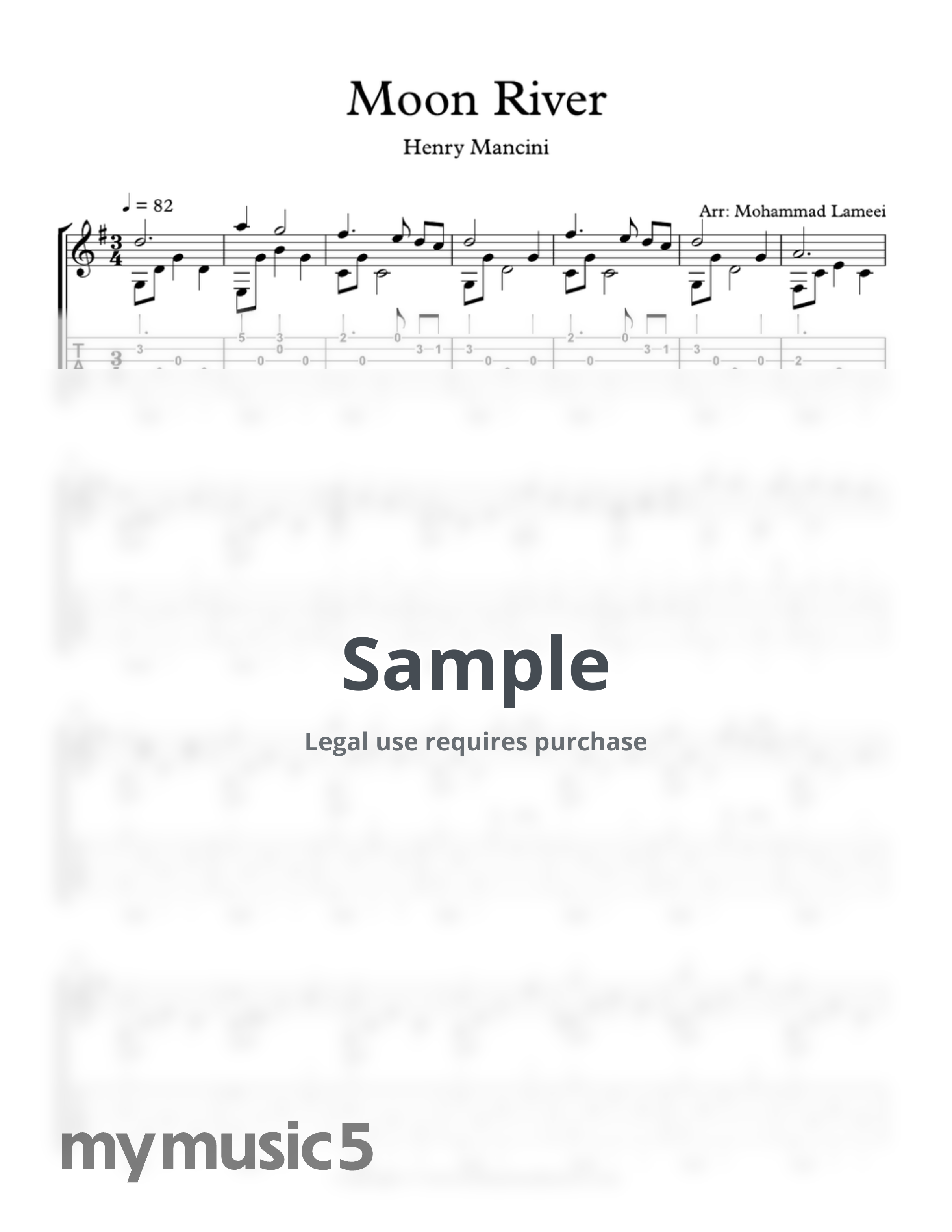 Henry Mancini - Moon River by Mohammad Lameei