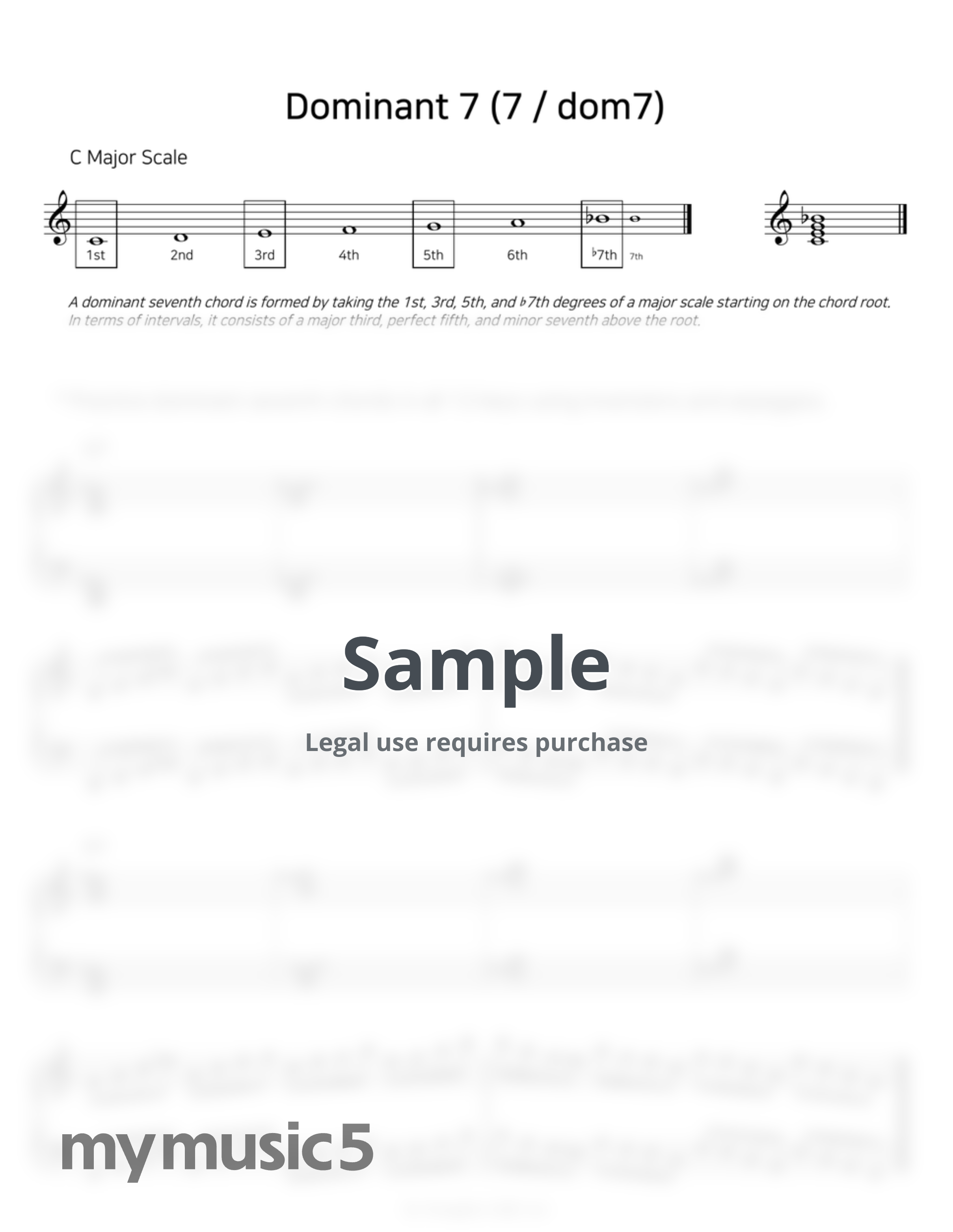 Seunghee Lee (Sally) - Dominant 7 Chords – Practice in 12 Keys (Inversions / Arppegios) by What the Sally
