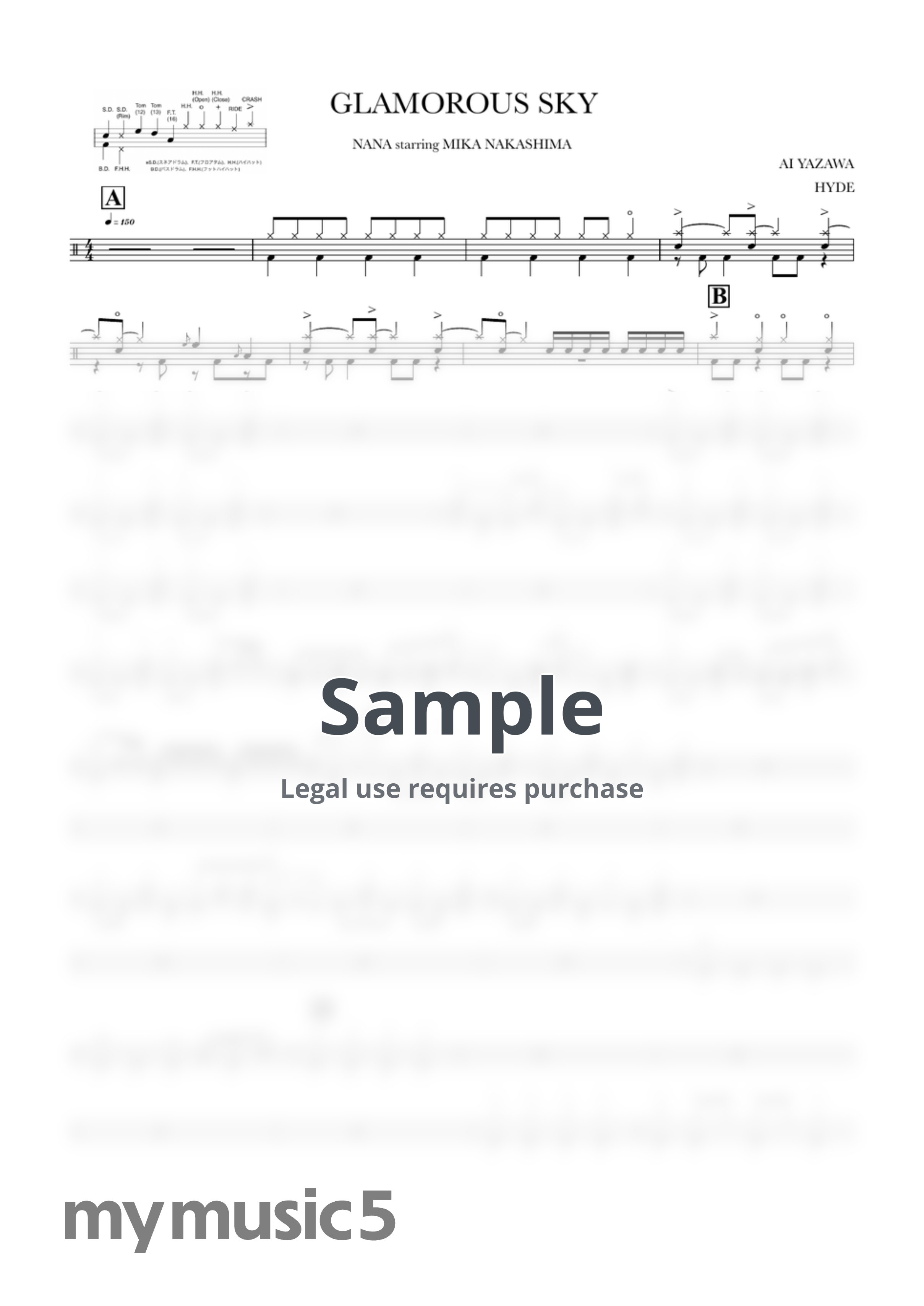 NANA starring MIKA NAKASHIMA - GLAMOROUS SKY (初心者応援キャンペーン) by ONEDRUMS