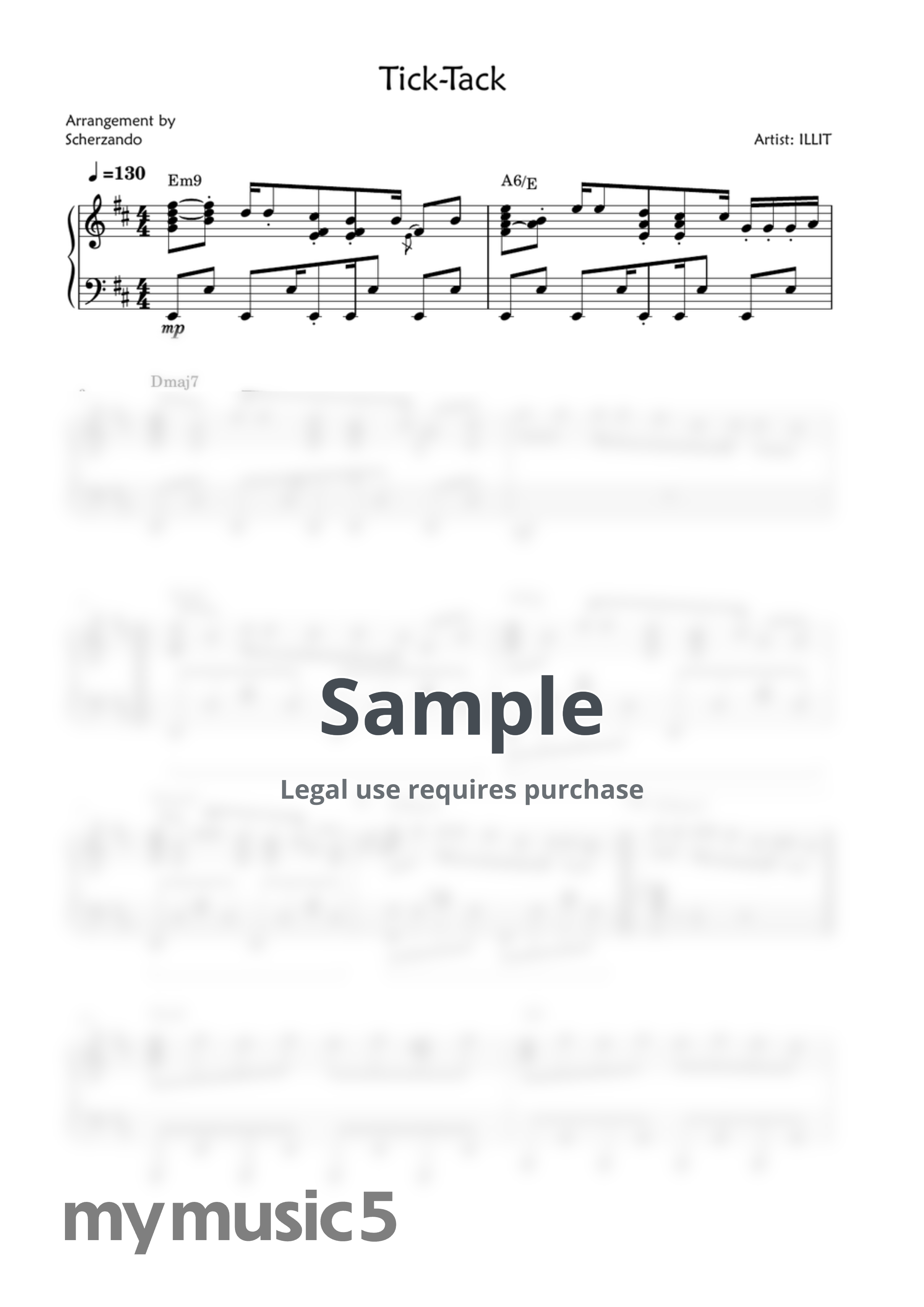 ILLIT - Tick Tack (Piano Arrangement) by Scherzando