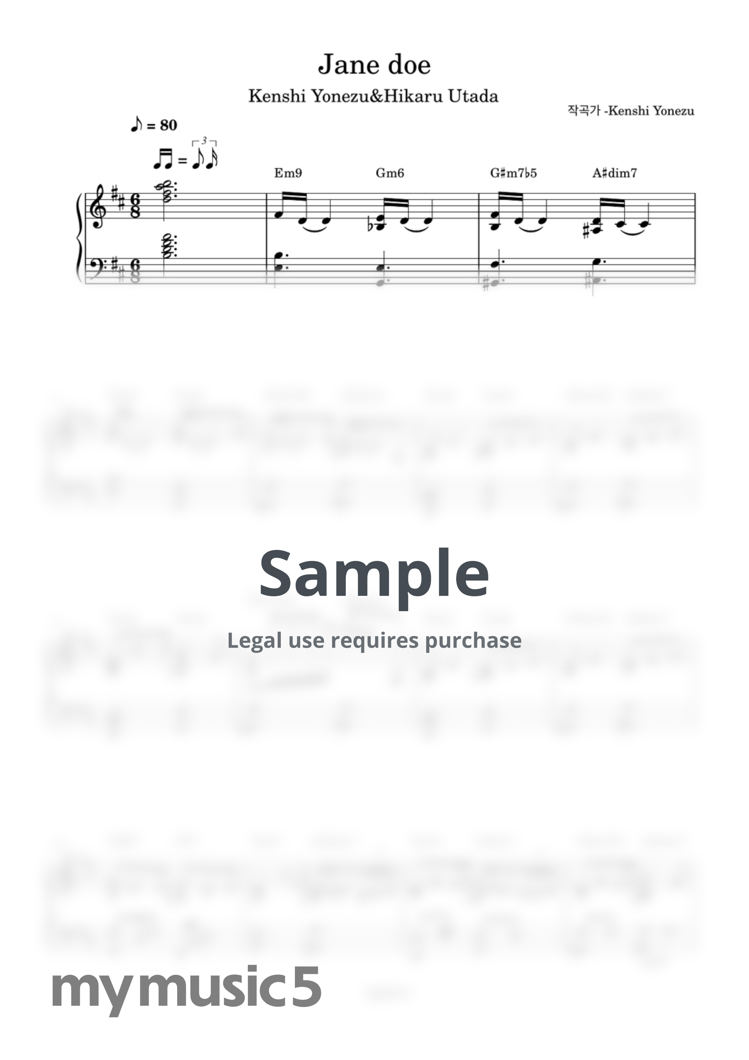 Jane Doe (ending theme for Chainsaw Man)