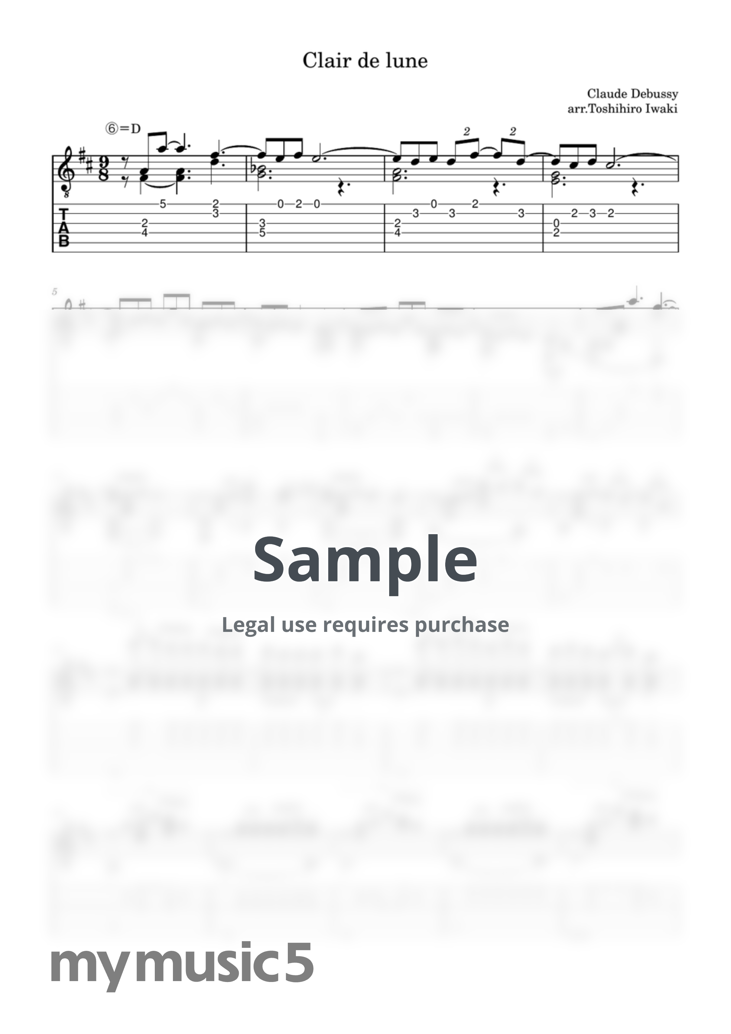 Debussy - Clair de Lune by Toshihiro Iwaki
