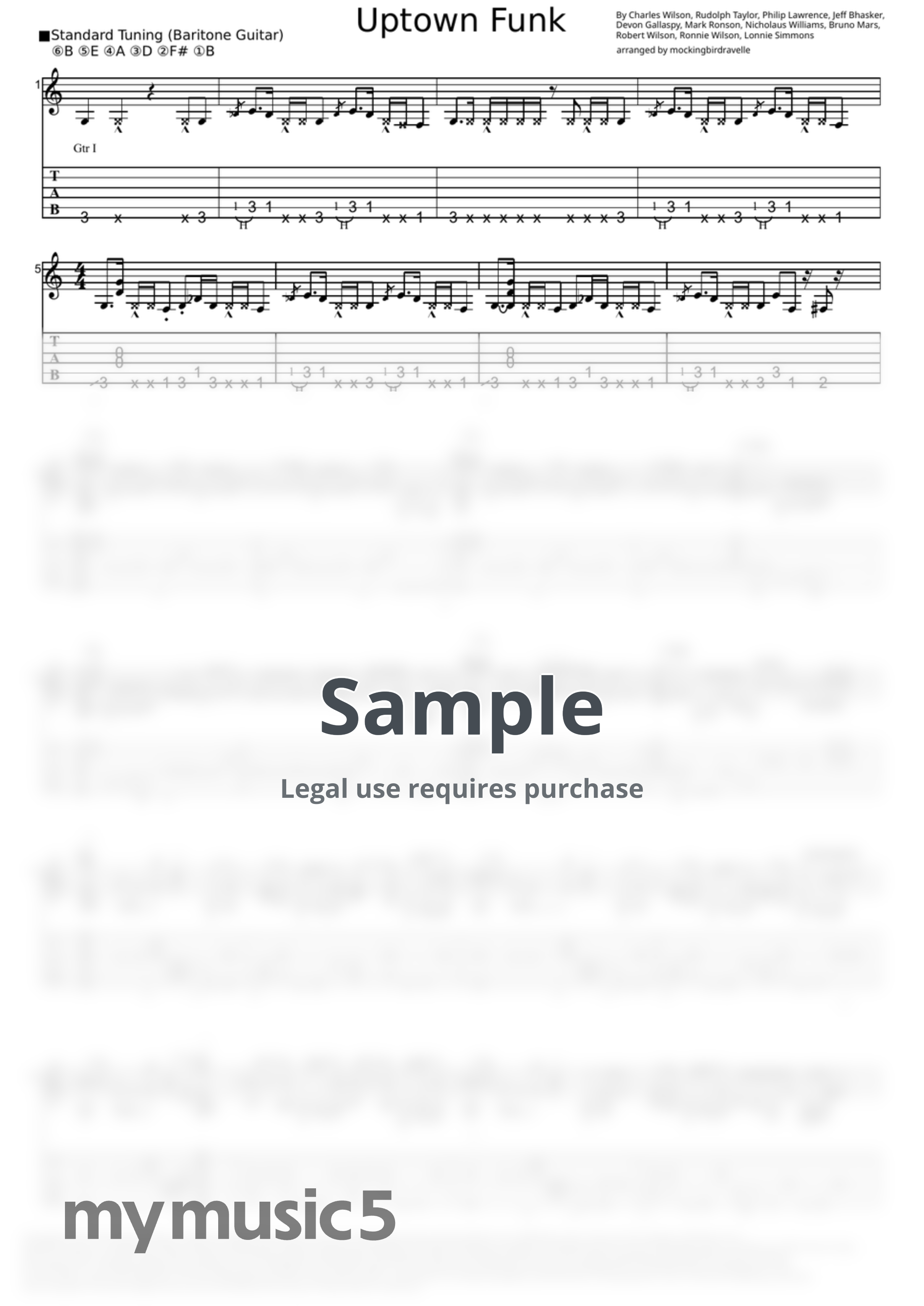 Mark Ronson ft. Bruno Mars - Uptown Funk by mockingbirdravelle