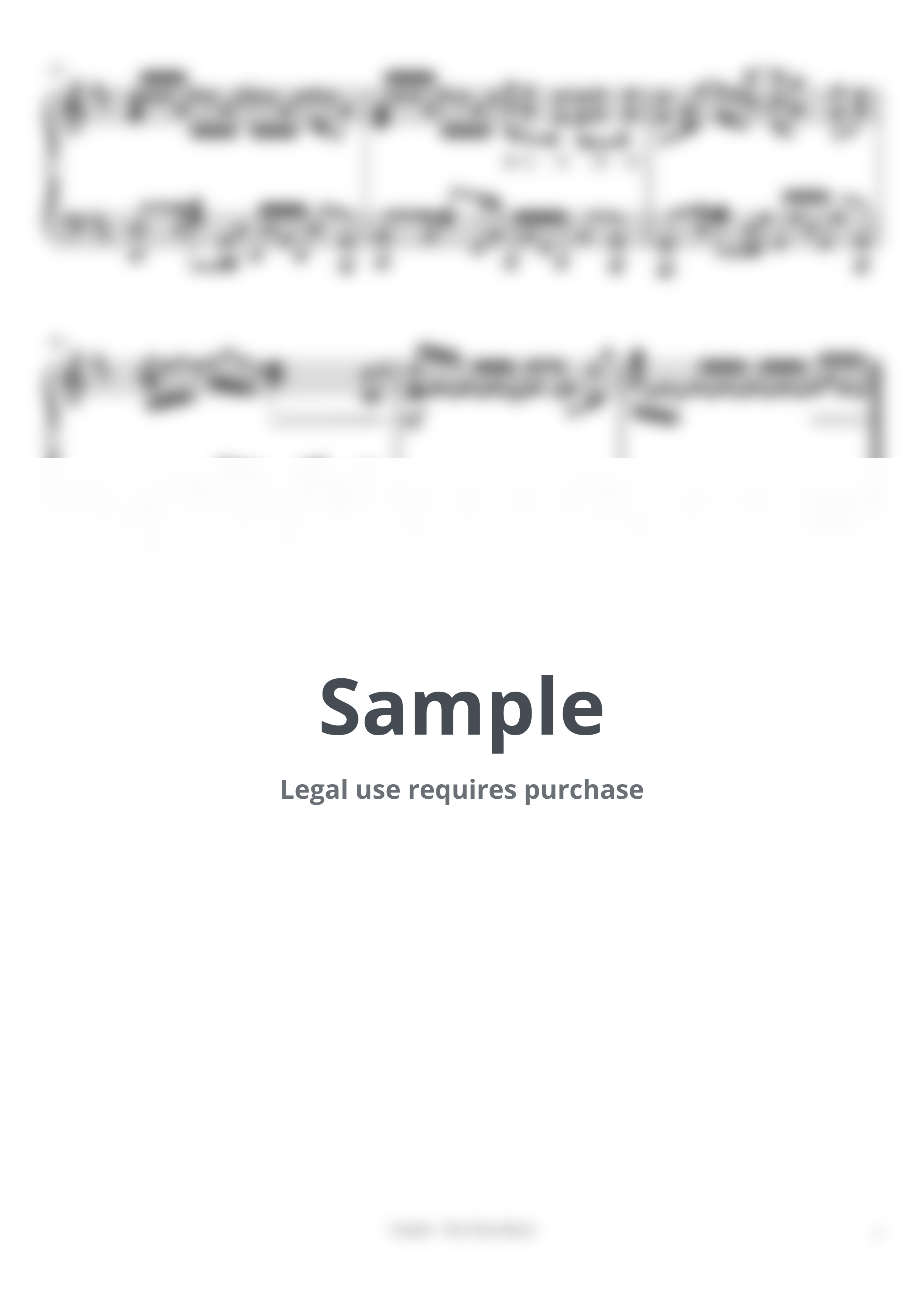 理想混蛋 Bestards - 離開的一路上 Farewell by Nice piano sheets