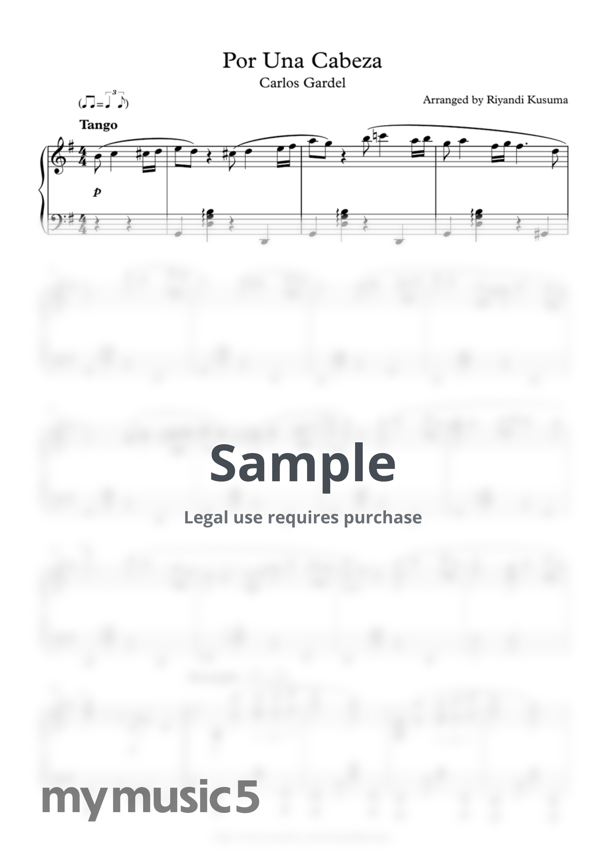 Carlos Gardel - Por Una Cabeza by Riyandi Kusuma