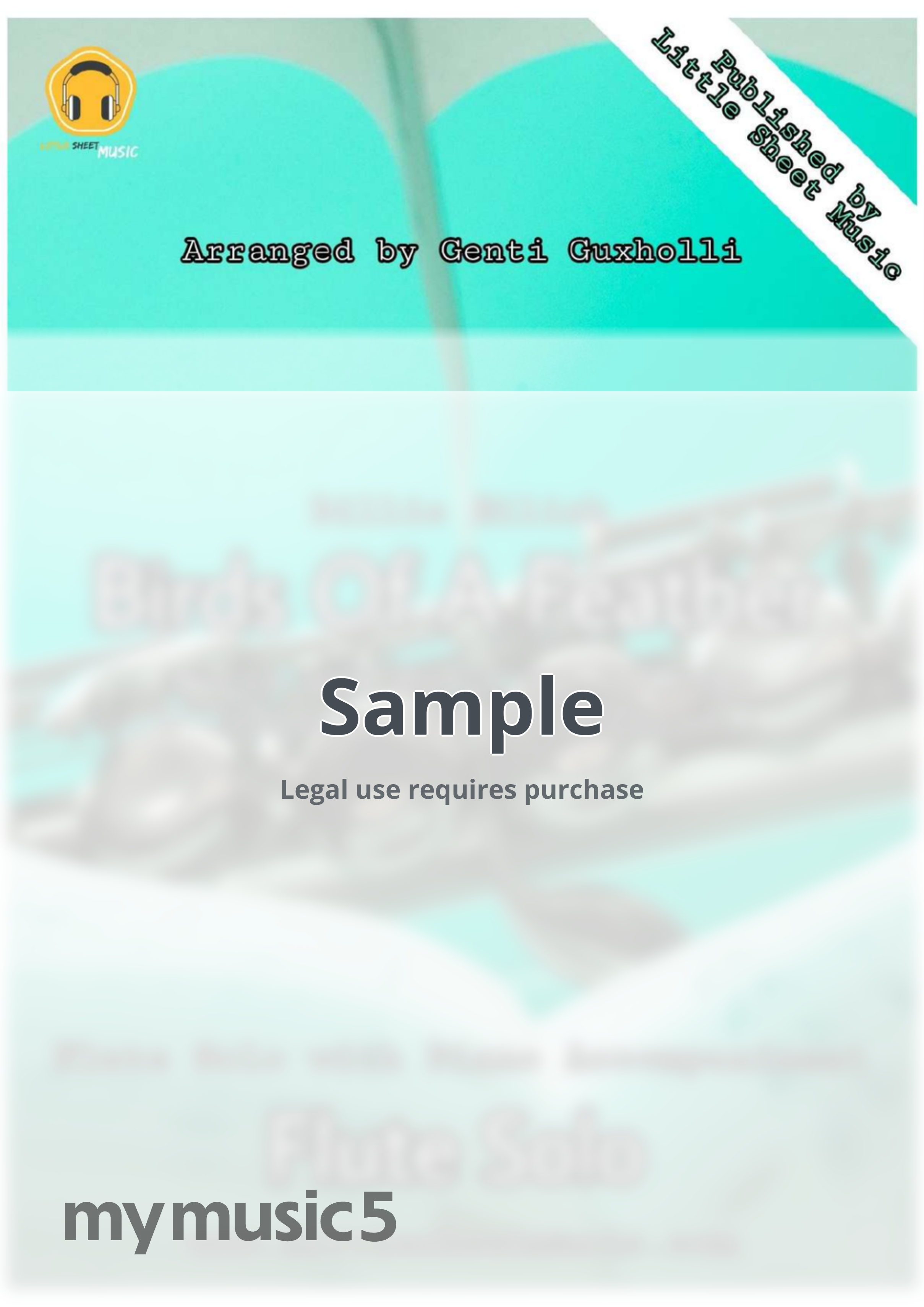 Billie Eilish - Birds Of A Feather (Flute Solo with Piano Accompaniment) by Genti Guxholli