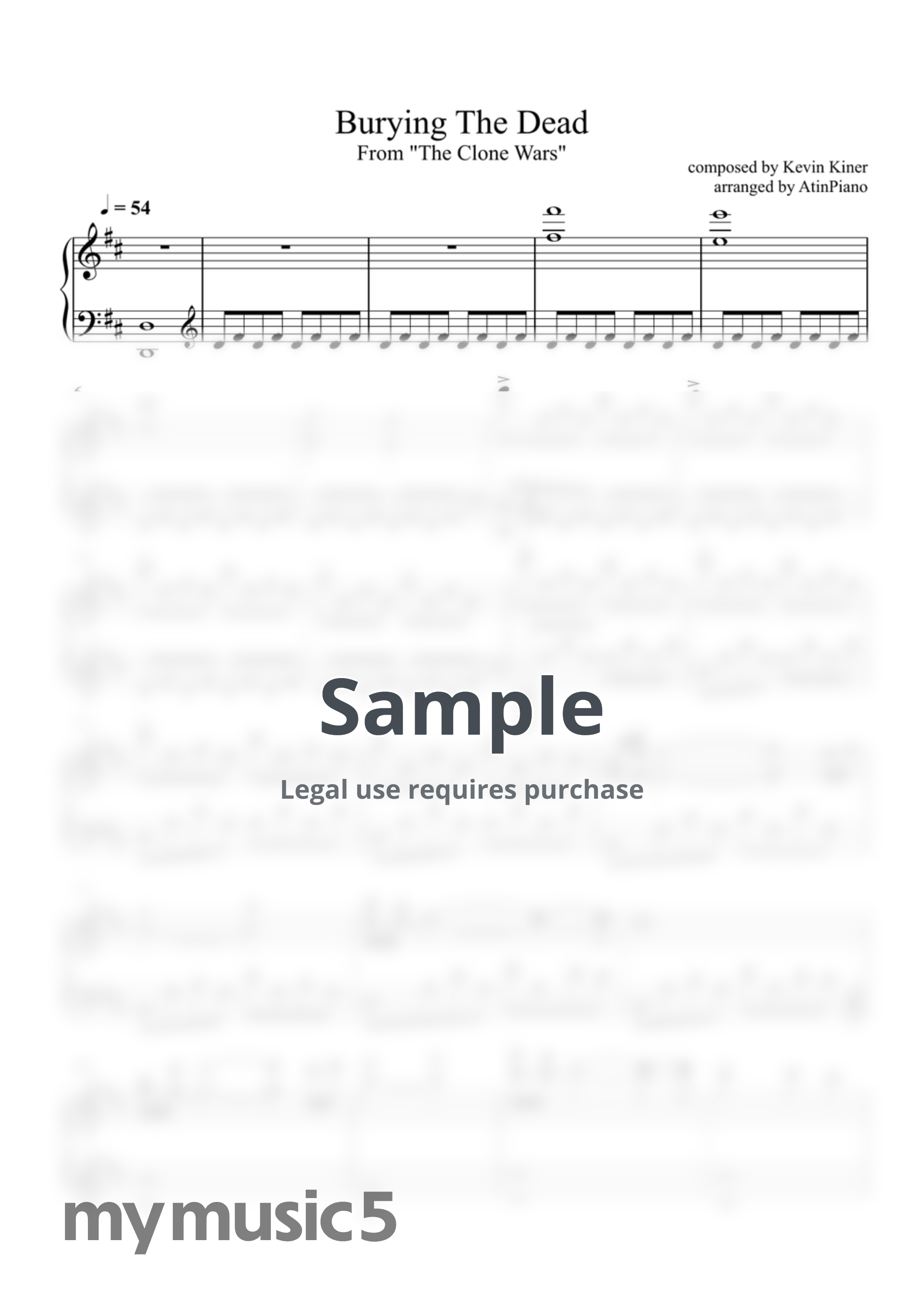 Kevin Kiner - Burying The Dead (Piano Solo) by AtinPiano