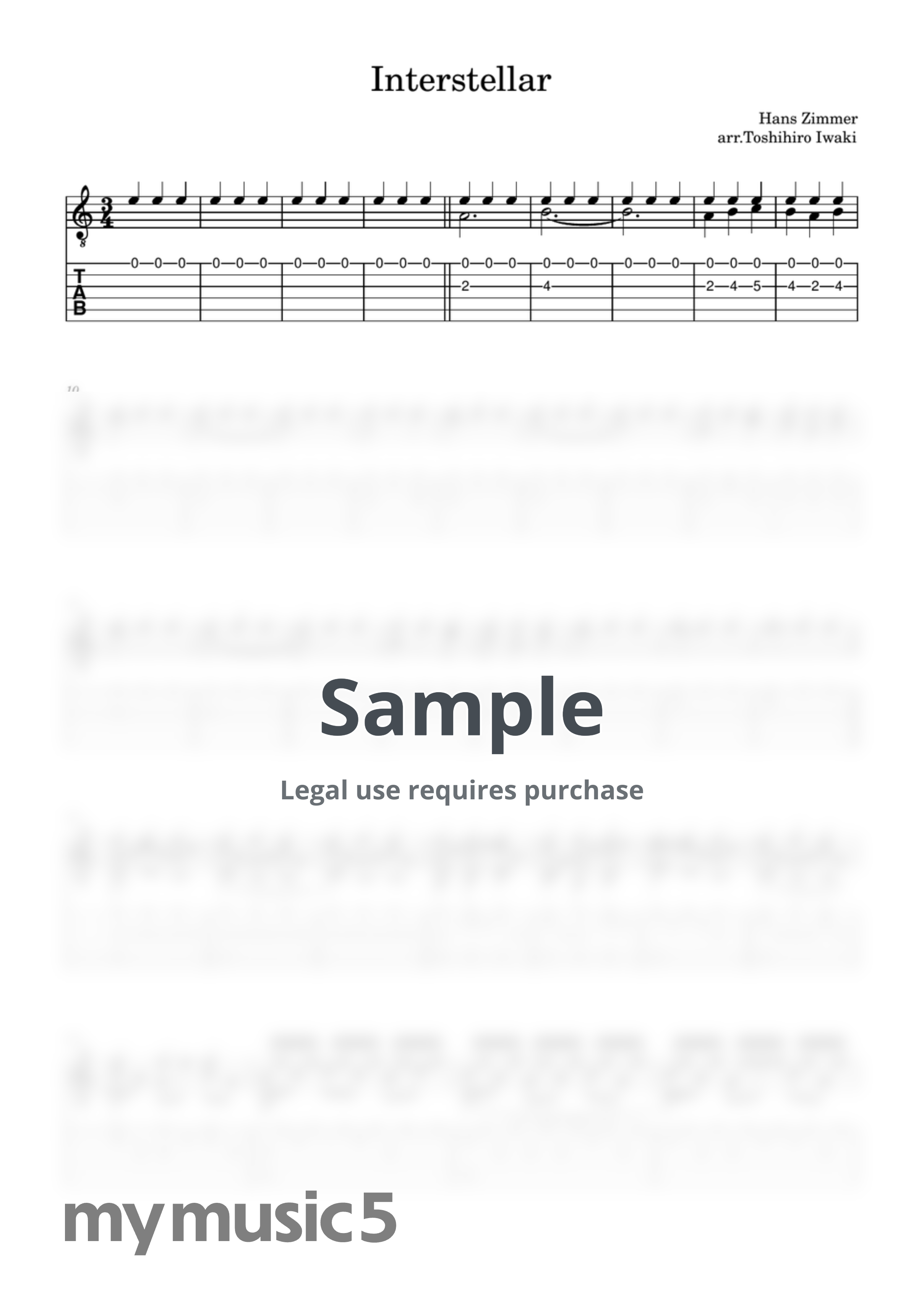 Hans Zimmer - Interstellar by Toshihiro Iwaki