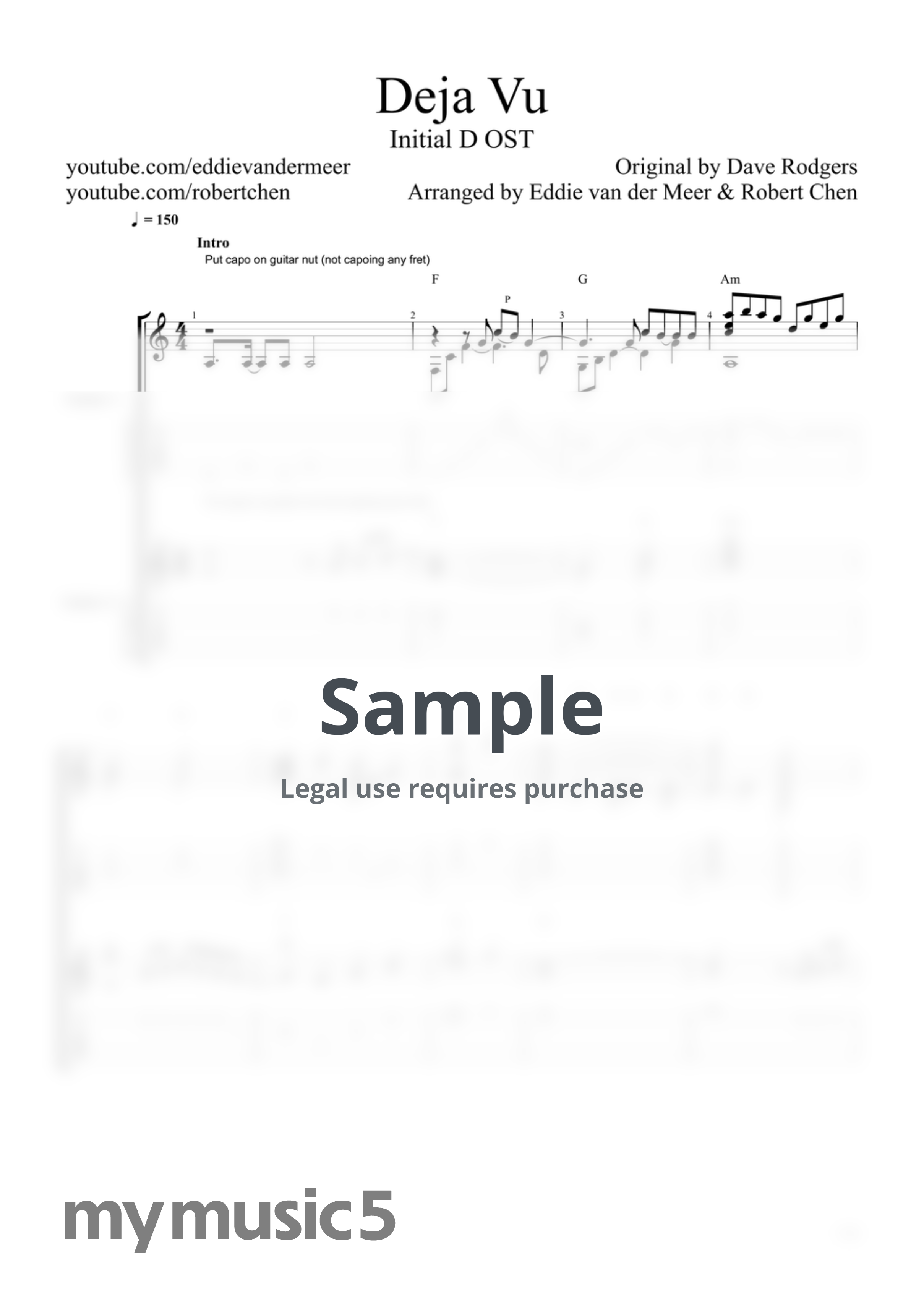 Dave Rodgers - Deja Vu (Initial D OST) by Eddie van der Meer