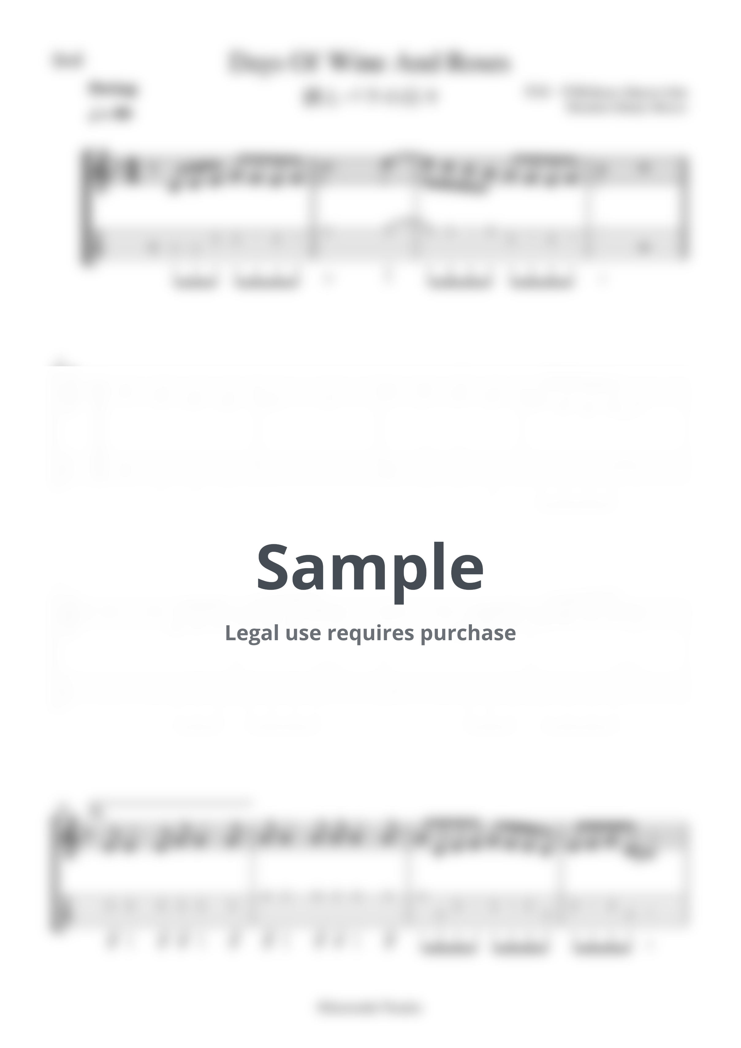 MANCINI HENRY NICOLA - 酒とバラの日々 by 田中秦之介