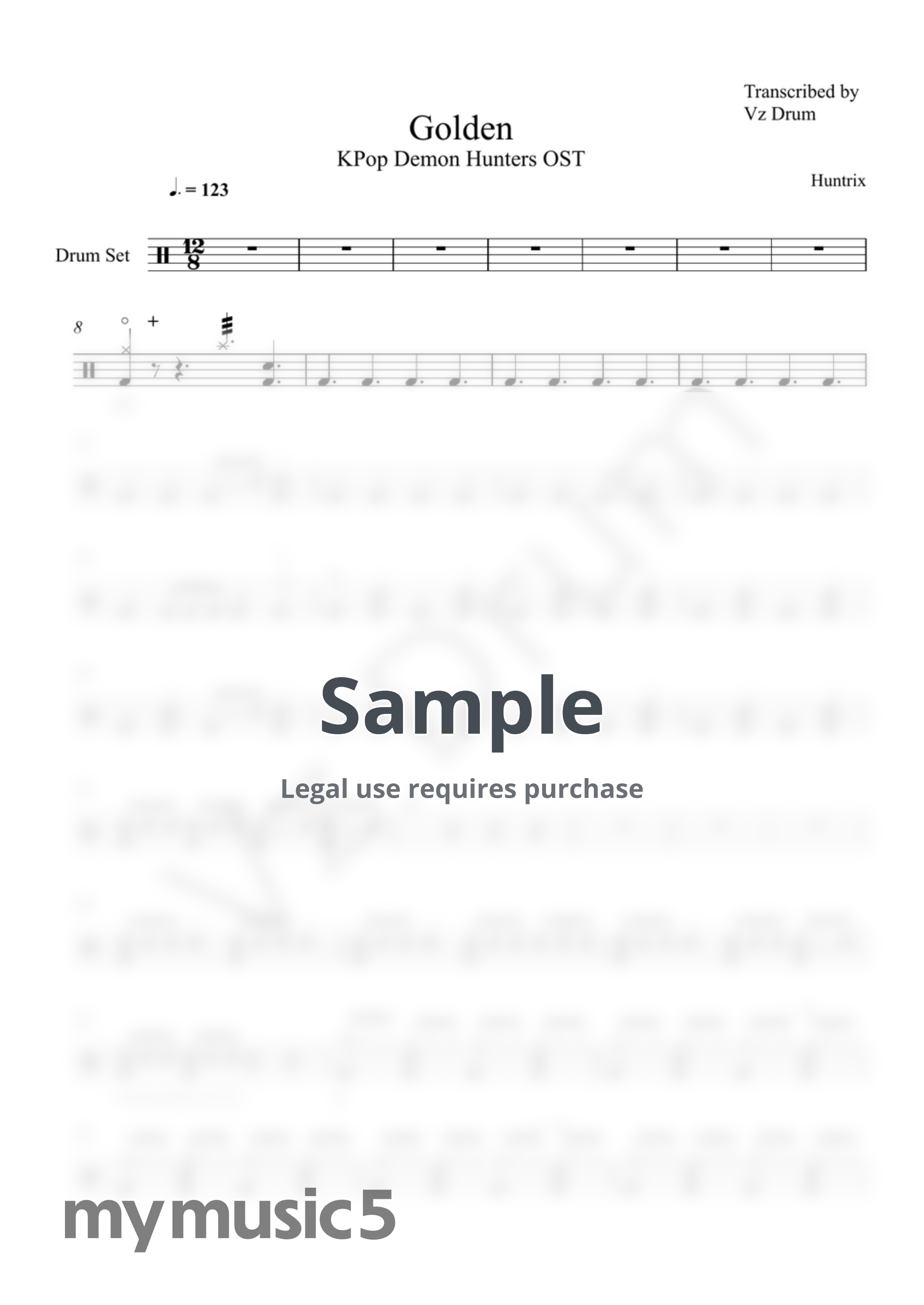 Huntrix - Golden by Vz Drum