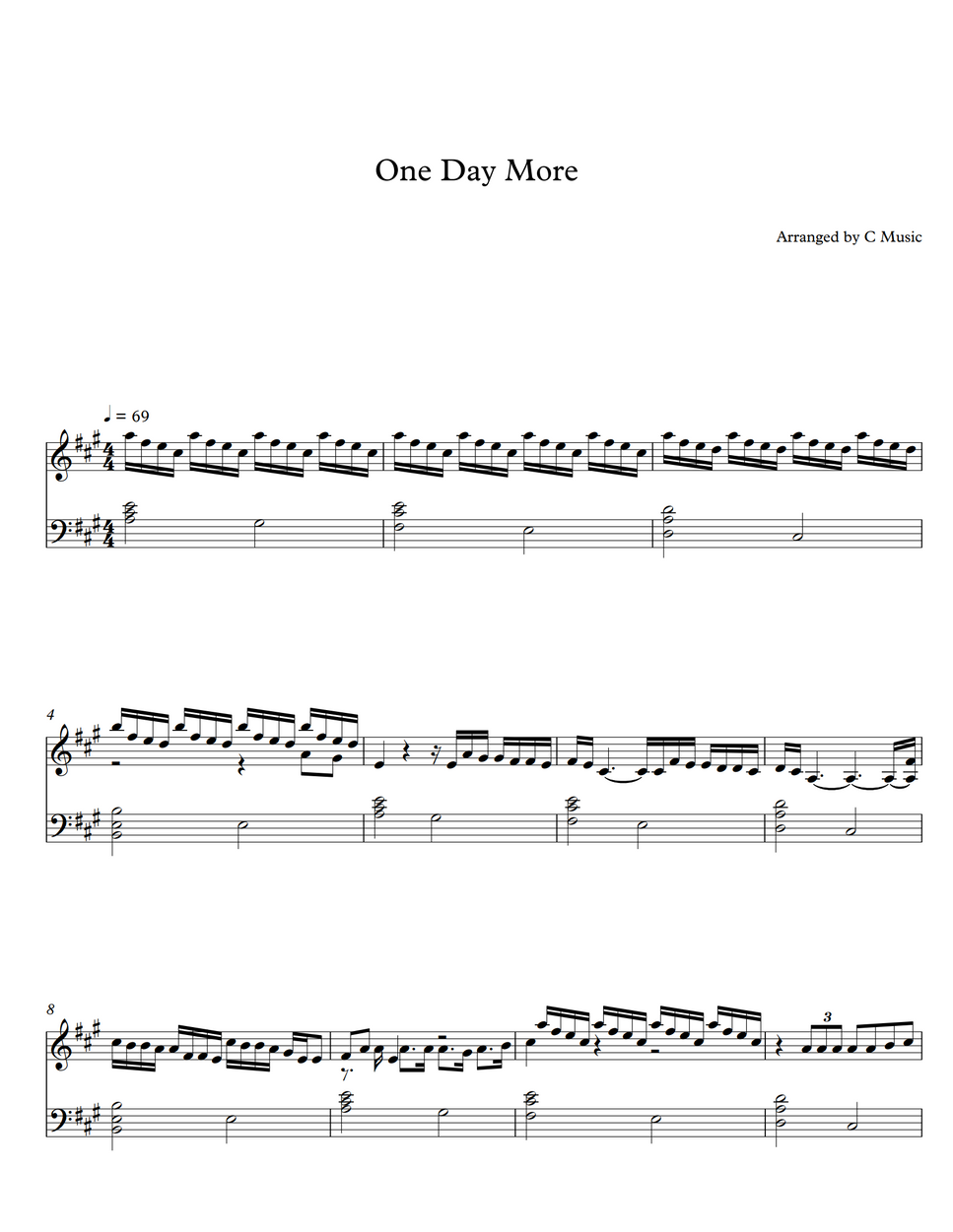Claude-Michel Schönberg - One Day More (Les Misérables) by C Music Hoja