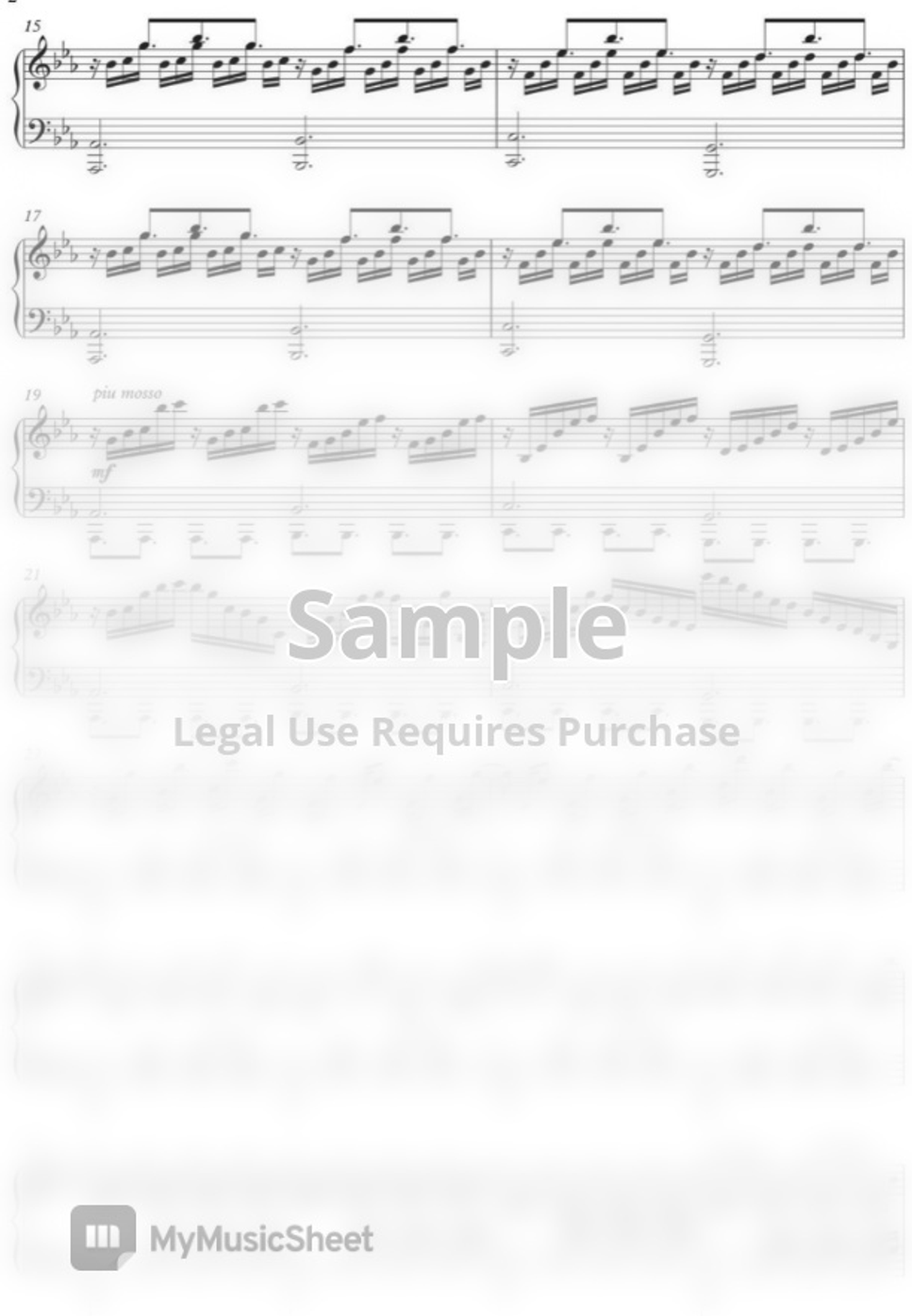 Taro Umebayashi Yuri on Ice by FB Piano Anime Sheet
