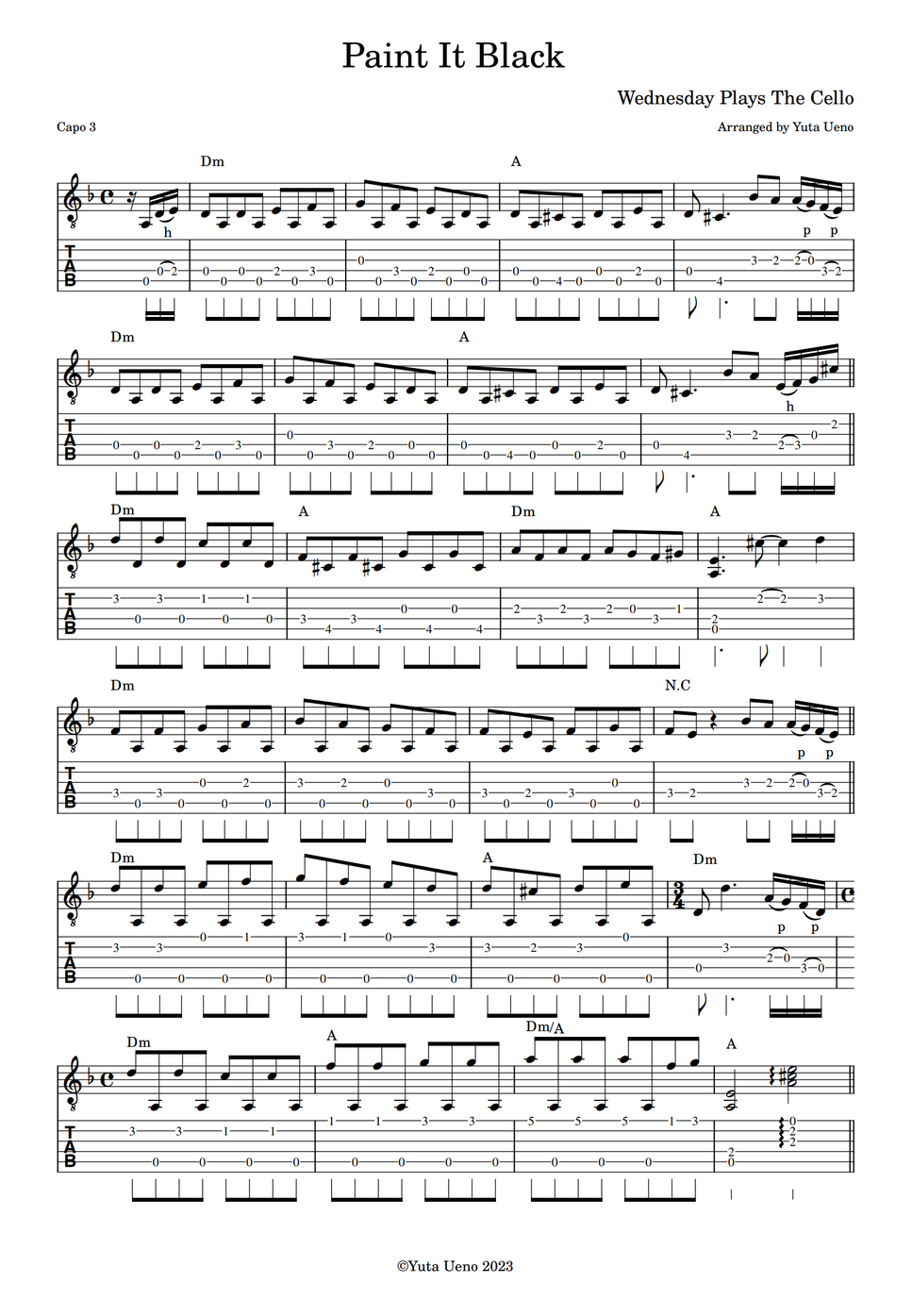 The rolling stones paint it black wednesday playing the cello theme