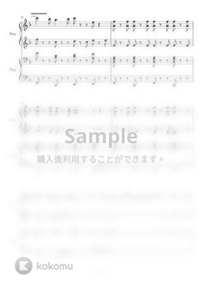 東京ディズニーランド ディズニー連弾メドレー 4hands Disney Medley 連弾 By Trohishima楽譜