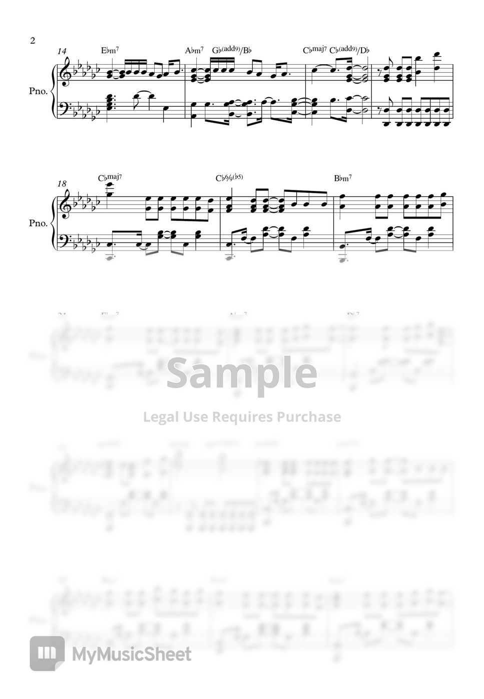 장범준(Jang Beomjun) 잠이 오질 않네요(Can't Sleep) Notenblatt by PIANOiNU