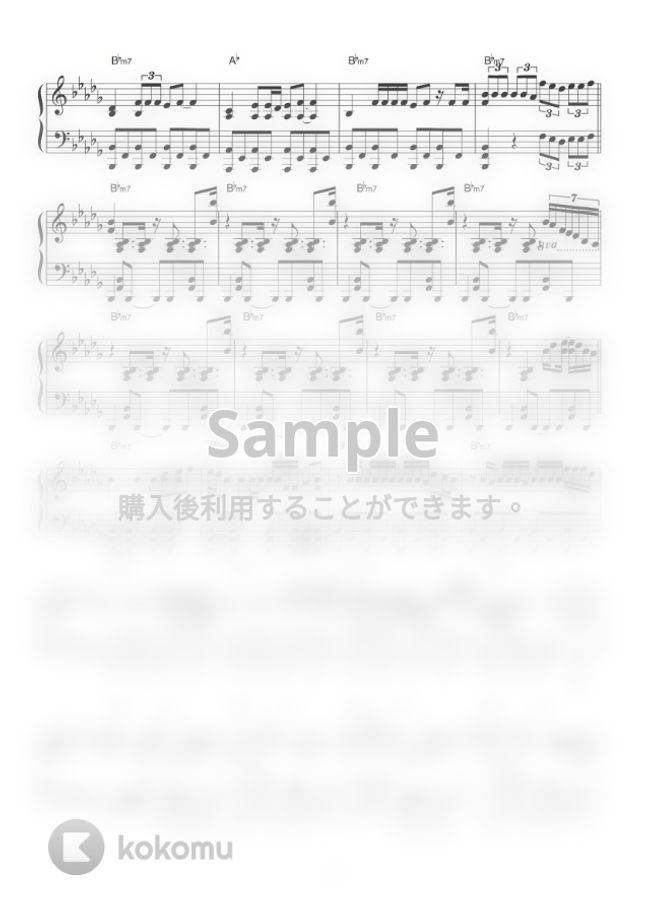 ヒプノシスマイク - Black Journey (short ver. / ピアノ楽譜 / コード有 / ヒプノシスマイク) by CAFUNE -かふね-