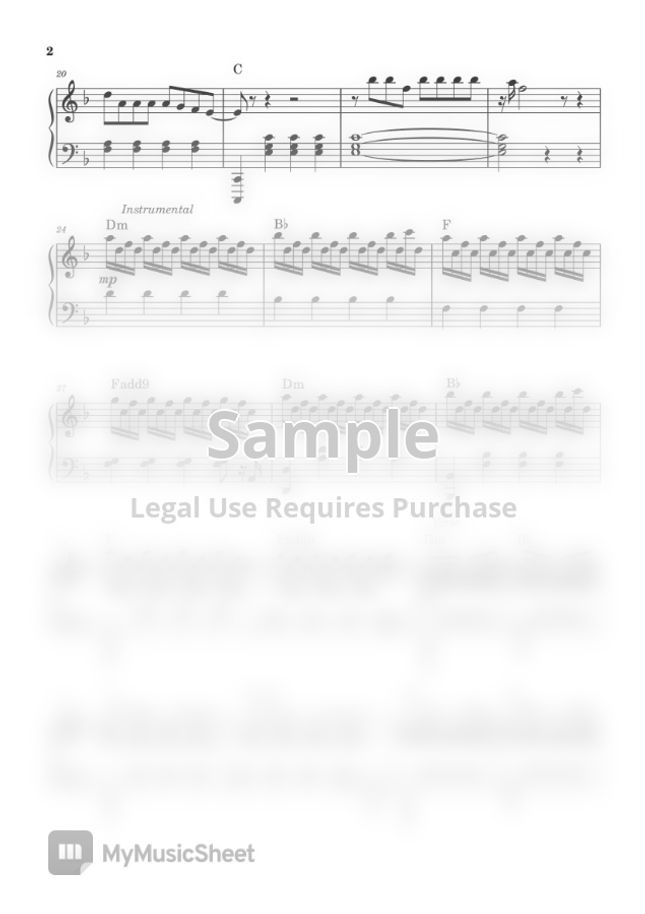 Coldplay The Scientist (PIANO SHEET) by John Rod Dondoyano Sheet Music