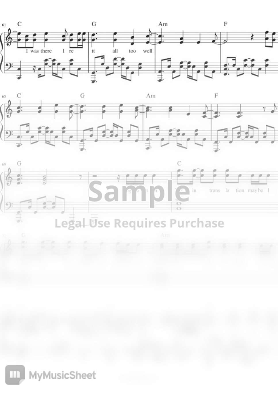 Taylor Swift All Too Well Piano Sheet Music By Mel S Music Corner 曲谱